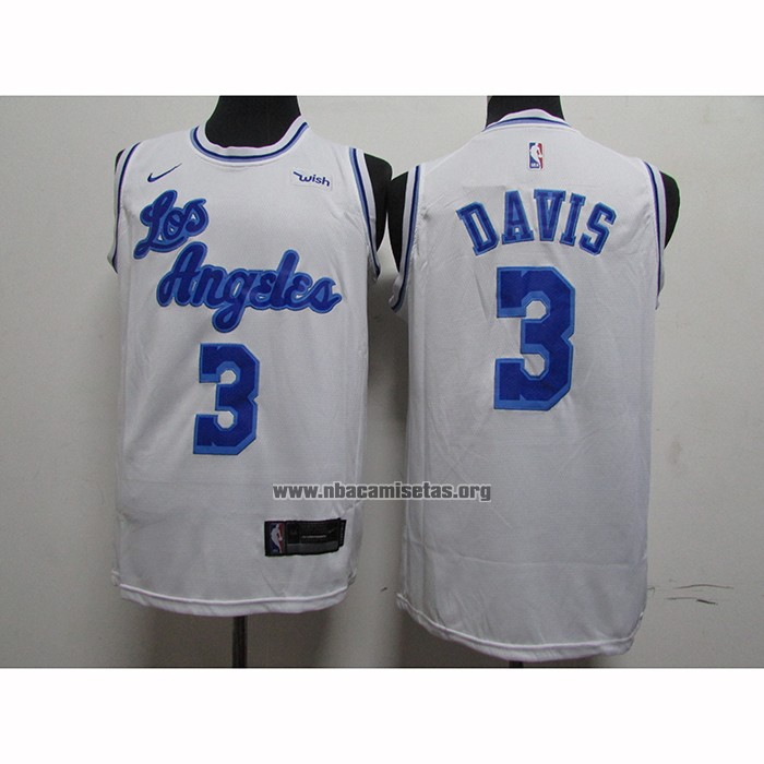 Camiseta Los Angeles Lakers Anthony Davis NO 3 Classic 2019-20 Blanco